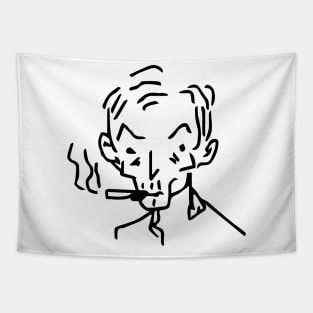 Handmade Smoking Man Tapestry