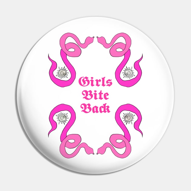 Girls Bite Back Pin by MariahMDesign