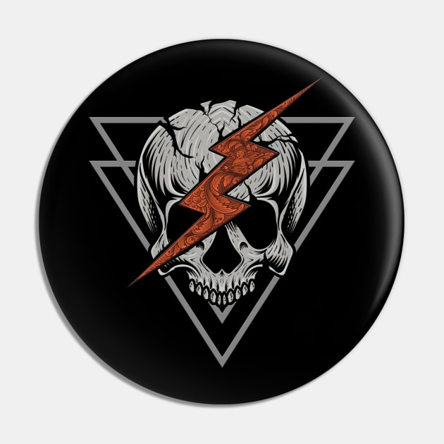 Electrify Your Style with our Badass Lightning Skull: Get it as a T-Shirt or Sticker or what you want! Pin by Linna-Rose