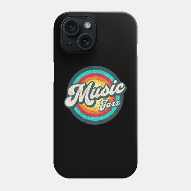 music jazz in color circle Phone Case by girls store