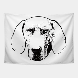 Weimaraner Face Design Tapestry