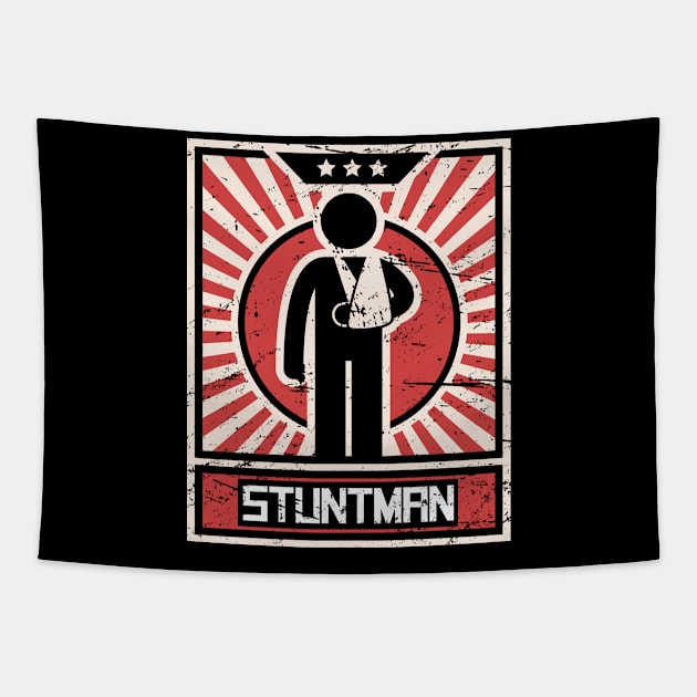 Stuntman Fractured Broken Hand Get Well Gift Tapestry by MeatMan