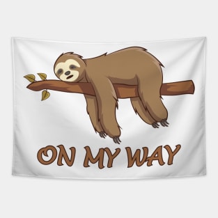 Funny sloth Tapestry