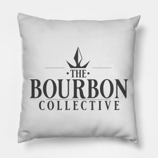The Bourbon Collective Original Logo - Black Text Pillow