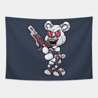 Robot Teddy Bear Tapestry