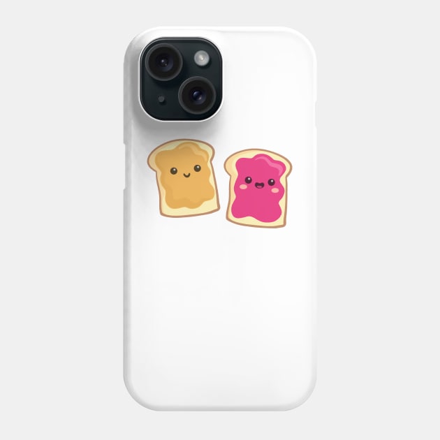 pbj (raspberry) Phone Case by mystudiocreate