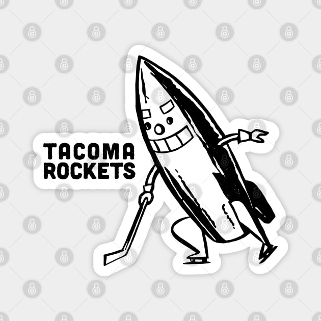 Defunct Tacoma Rockets Hockey 1946 Magnet by LocalZonly