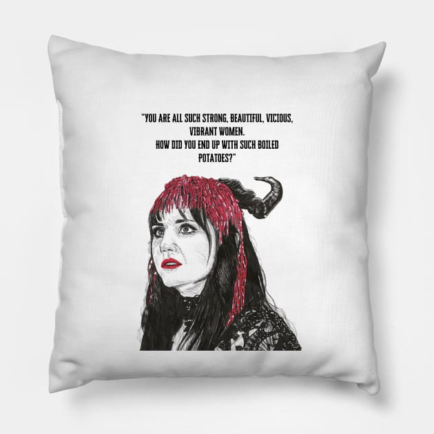 Nadja, What We Do In The Shadows. "You are all such strong, beautiful, vicious, vibrant women. Pillow by DoodlerLoodles