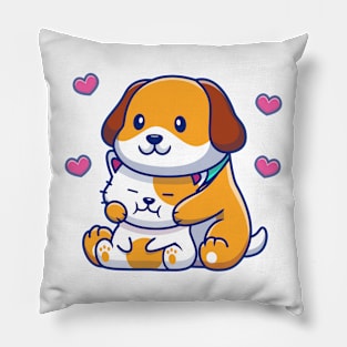 LOVE DOG CAT Pillow