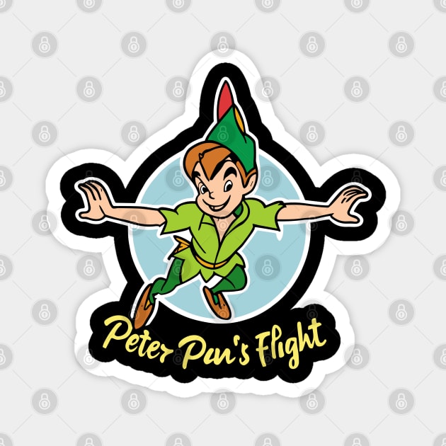 Peter Pan's flight Magnet by InspiredByTheMagic