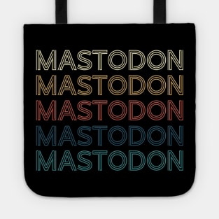 Personalized Mastodon Name Vintage Styles Christmas 70s 80s Tote