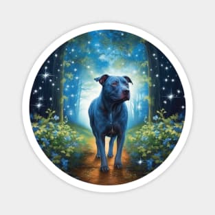 Staffy In Wonderland Magnet