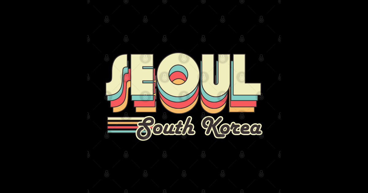 Seoul South Korea city visit - Seoul - Sticker | TeePublic