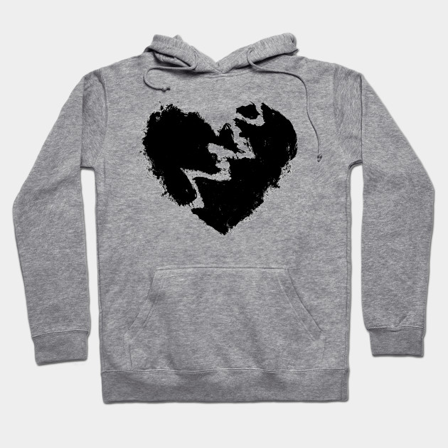 hoodie with broken heart