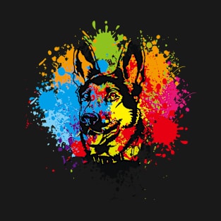 German Shepherd watercolor T-Shirt