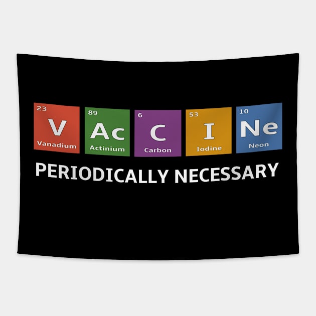 Pro Vaccination Elements of the Periodic Table Tapestry by spiffy_design