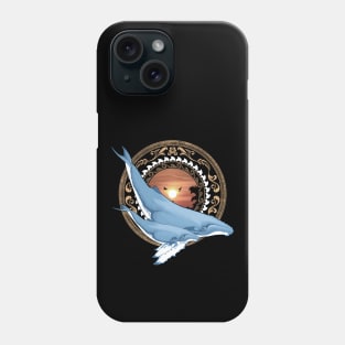 Humpback Whales on Tropical Sunset Phone Case