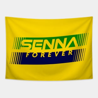 Senna Forever Yellow Design. Tapestry