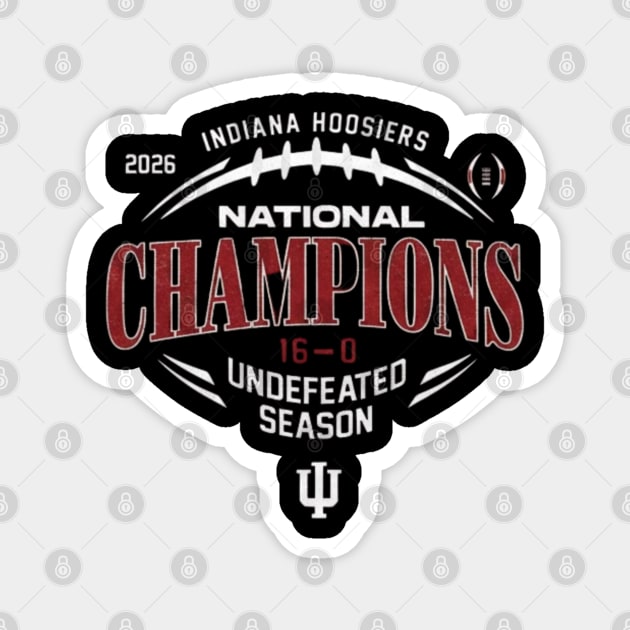 Indiana Hoosiers National Championship Magnet by dtr_art