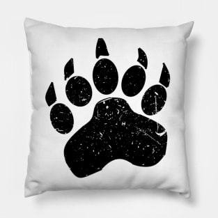 Simple Bear Paw [Black] Pillow