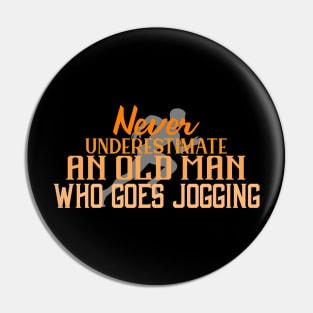 Jogging Quote Man Funny Pin