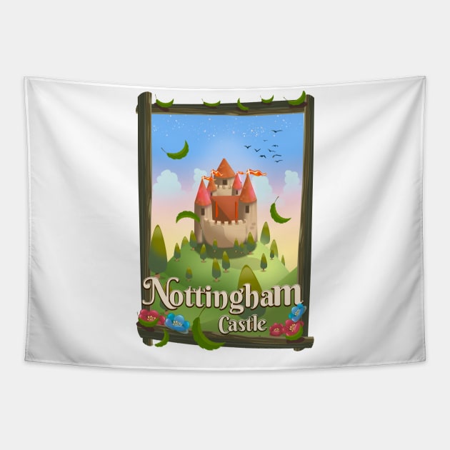 nottingham castle Tapestry by nickemporium1