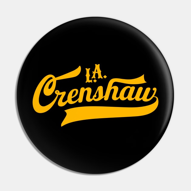 Los Angeles Crenshaw classic - Crenshaw LA - L.A. Crenshaw Logo Pin by Boogosh