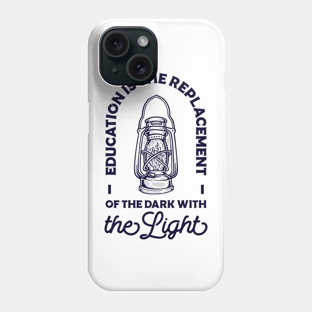 Education is the replacement Phone Case by Vintage Division