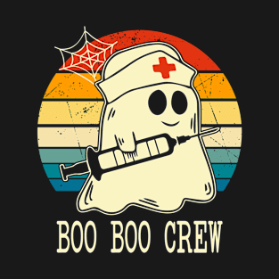 Boo Boo Crew Nurse Shirts Halloween Nurse Shirts for Women T-Shirt