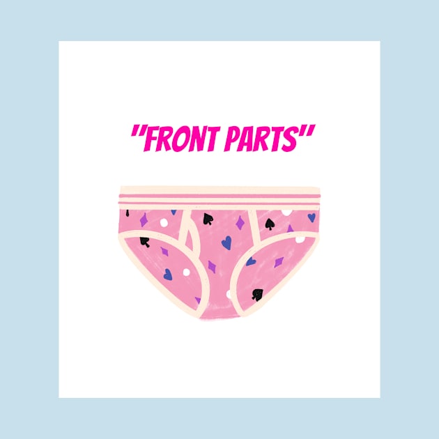 RWQ "Front Parts" underwear alternative design by ReallyWeirdQuestionPodcast