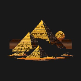 Egyptian Pyramids Pixel Art T-Shirt