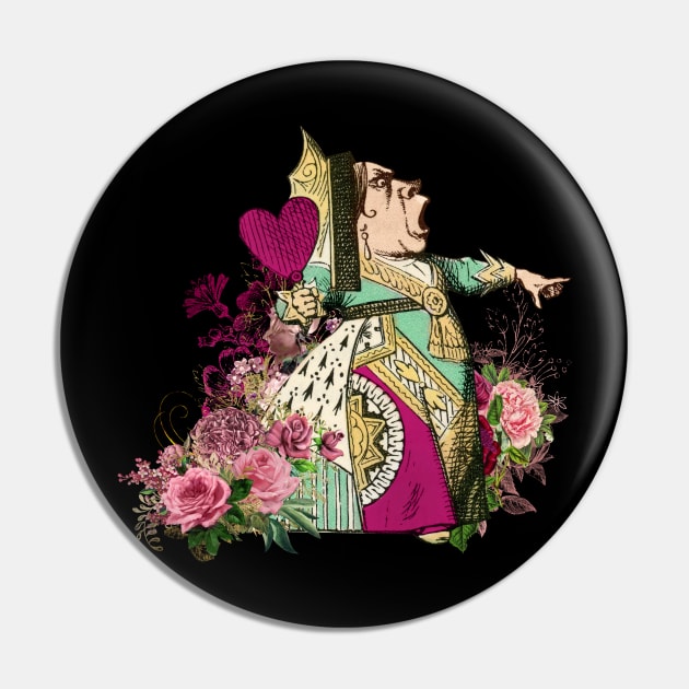 Alice in Wonderland Queen of Hearts Pin by Funny Stuff Club