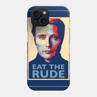 Eat the Rude Hannibal Lecter Poster Phone Case