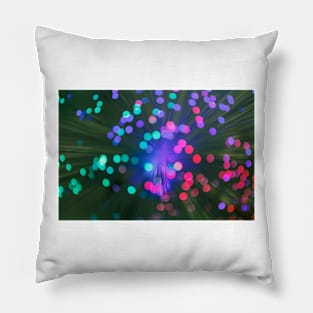 Illuminated background defocused lights Pillow