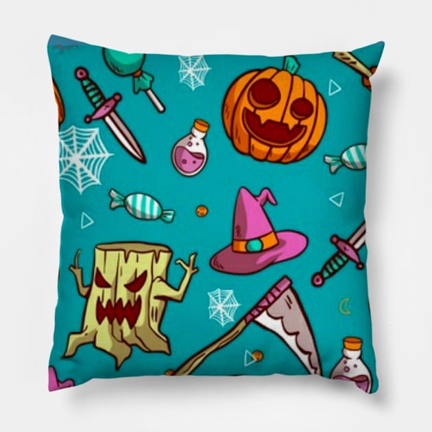 Halloween pattern Pillow by TheHigh