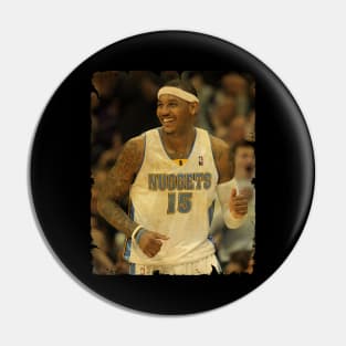 Carmelo Anthony - Vintage Design Of Basketball Pin