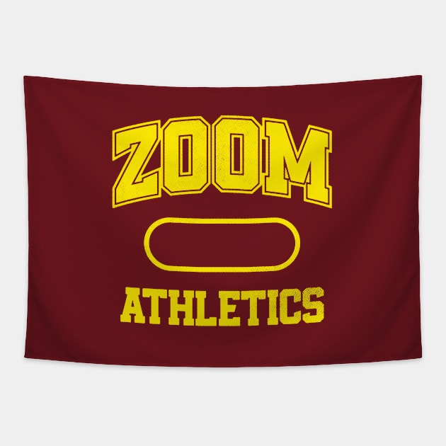 Zoom Athletics Yellow Maroon Tapestry by zerobriant