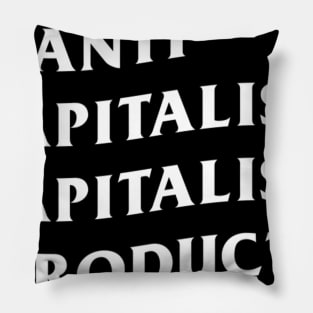 anti white bg inverted club Pillow