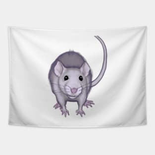 Cute Rat Drawing Tapestry