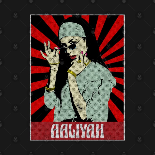 Aaliyah Pop Art Fan Art by Motor Lipat