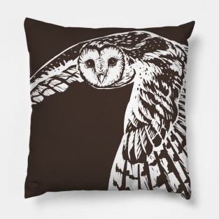 Wild barn owl Pillow