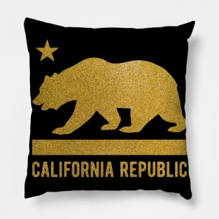 CA Republic Flag Bear Star California Souvenir Women Cali Pillow