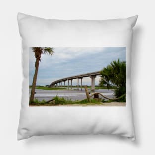 Sunset Beach Bridge Pillow