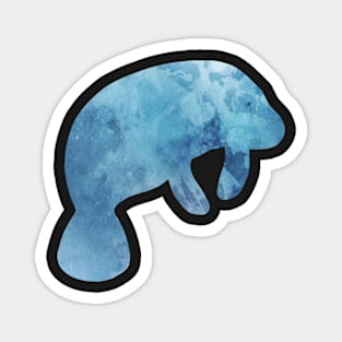 Cute Manatee Sticker Magnet