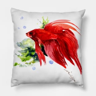 Siamese fighting fish Pillow