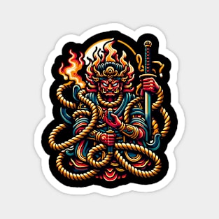 Fudo Myo Japanese god Magnet