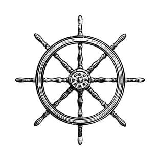 Ship's steering wheel T-Shirt