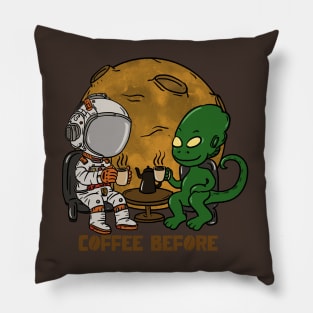 Space Coffee time Pillow