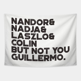 Funny But Not You Guillermo Vintage Retro (Black) Tapestry