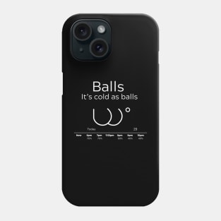 Balls it's cold as Balls Phone Case